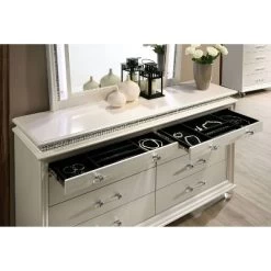 2pc Granite Nightstand And Dresser Set Pearl White - HOMES: Inside + Out -Cozy Living Deals Store GUEST 000b548c 23ed 417f 8124 e6cf5ab5d13b