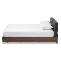Queen Iselin Finished Storage Platform Bed Dark Gray/Walnut Brown - Baxton Studio 9 Queen Iselin Finished Storage Platform Bed Dark Gray/Walnut Brown - Baxton Studio -Cozy Living Deals Store GUEST 0054c193 8214 404c 8824 d5020638dfcc