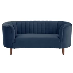 71" Millephri Loveseat Blue Velvet - Acme Furniture -Cozy Living Deals Store GUEST 00896628 73e3 498c bdd7 56185cff8756