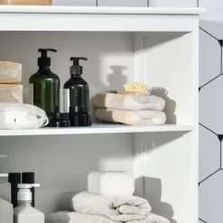 HOMCOM 63" Small Buffet With Hutch, 4-Door Kitchen Pantry, Freestanding Storage Cabinet With Adjustable Shelf For Dining Room, Living Room, White 8 HOMCOM 63" Small Buffet With Hutch, 4-Door Kitchen Pantry, Freestanding Storage Cabinet With Adjustable Shelf For Dining Room, Living Room, White -Cozy Living Deals Store GUEST 00a7d090 8384 472c 8f8b 144f82a8b01f