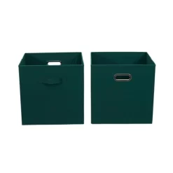Household Essentials 2pc 12" X 13" Fabric Storage Bin Set -Cozy Living Deals Store GUEST 012a4695 f79d 4fb4 bd38 5ee12a5cd297