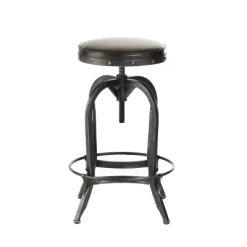 27.5" Gunner Swivel Barstool - Christopher Knight Home