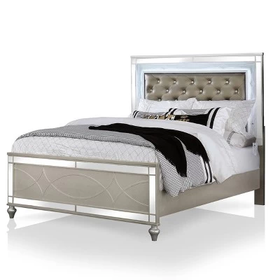 2pc La Mesa Bed And Chest Set Silver - HOMES: Inside + Out 3 2pc La Mesa Bed And Chest Set Silver - HOMES: Inside + Out - Image 3
