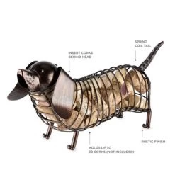 True Dachshund Cork Holder, Decorative Wine Cork Storage And Decor, Set Of 11, Brown Finish -Cozy Living Deals Store GUEST 01d5677e 001b 43d1 8784 646a54ae31e8