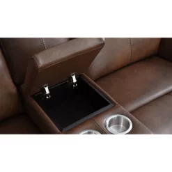 Gilbert Leather Manual Reclining Loveseat Brown - Abbyson Living -Cozy Living Deals Store GUEST 02bf9e8f 74a3 4779 b38d fba5c69584c0