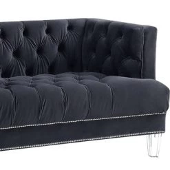 64" Ansario Sofa Charcoal Velvet - Acme Furniture -Cozy Living Deals Store GUEST 02c229f8 5455 441e 8d8e 468abf5905f6