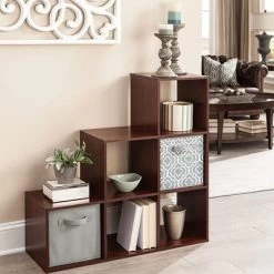 ClosetMaid 3 Tier Free Standing Wooden Cubical Organizer With 6 Cubes Slotted Design For Added House Storage, Dark Cherry (2 Pack) 6 ClosetMaid 3 Tier Free Standing Wooden Cubical Organizer With 6 Cubes Slotted Design For Added House Storage, Dark Cherry (2 Pack) -Cozy Living Deals Store GUEST 02efd4c1 660d 4965 a7df db987d271278