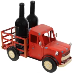 Sunnydaze Decor Sunnydaze Rustic Truck Metal Wine Rack - Red -Cozy Living Deals Store GUEST 03428b6d 102b 437f bf32 57668ecd59fb
