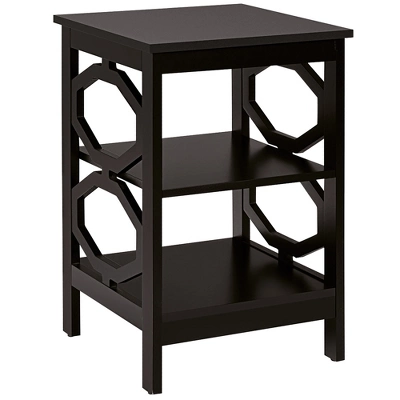 Costway 3-tier Nightstand Sofa Side End Accent Table Storage Display Shelf WhiteBlackEspressoGrey 11 Costway 3-tier Nightstand Sofa Side End Accent Table Storage Display Shelf WhiteBlackEspressoGrey - Image 11