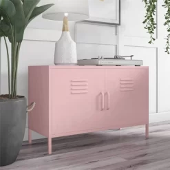 2 Door Cache Metal Locker Accent Cabinet - Novogratz