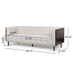 Mclarnan Contemporary Tufted 3 Seater Sofa - Christopher Knight Home -Cozy Living Deals Store GUEST 042f3ba6 9d7e 4b96 9401 92423a60358a