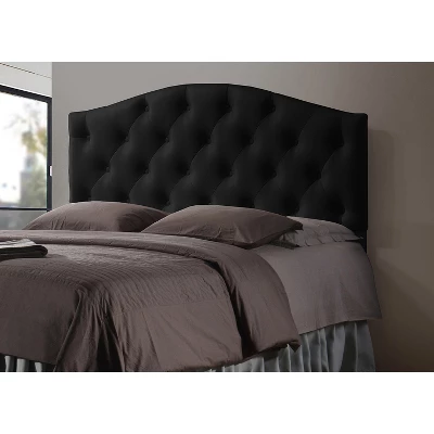 Myra Modern And Contemporary Faux Leather Upholstered Button - Tufted Scalloped Headboard - Baxton Studio 1 Myra Modern And Contemporary Faux Leather Upholstered Button - Tufted Scalloped Headboard - Baxton Studio