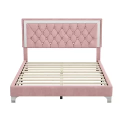 3 PCS Bedroom Sets, Queen Size Upholstered Platform Bed With Two Nightstands-ModernLuxe -Cozy Living Deals Store GUEST 0439a4f1 352d 4c07 b3f6 6f5e43511eef