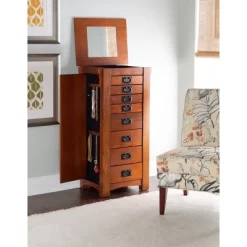 Delia Jewelry Armoire Brown - Powell Company -Cozy Living Deals Store GUEST 0454207a 822a 4010 846b b8a617a392c9