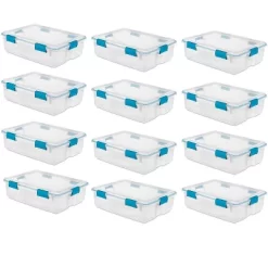 Sterilite Multipurpose Plastic Under-Bed Storage Tote Bins With Secure Gasket Latching Lids For Home Organization -Cozy Living Deals Store GUEST 04b9354c 2cb7 4c11 9d37 c8280df12e2f