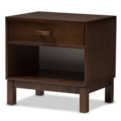 Deirdre Modern And Contemporary Wood 1 Drawer Nightstand - Baxton Studio -Cozy Living Deals Store GUEST 04e7be6d 3435 43b7 9ecb 1981dd76e9cb