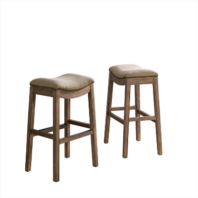 Set Of 2 Williston Bar Height Stools - Alaterre Furniture 9 Set Of 2 Williston Bar Height Stools - Alaterre Furniture - Image 9