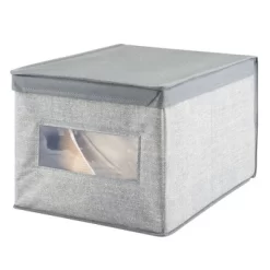 MDesign Stackable Fabric Closet Storage Organizer Box, 6 Pack -Cozy Living Deals Store GUEST 05c46034 c79d 4eab 98a9 f6bb7034ff18