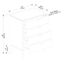 Reid 4 Drawer Chest Walnut - Linon 23 Reid 4 Drawer Chest Walnut - Linon -Cozy Living Deals Store GUEST 05d7d3ed 475d 4b26 af9d 625ab6b160d5