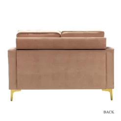 Eldoria Sofa Loveseat With Gold Stainless Leg | Karat Home 26 Eldoria Sofa Loveseat With Gold Stainless Leg | Karat Home -Cozy Living Deals Store GUEST 061801ea f20e 4bc4 b8d7 7c628dba752b