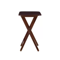 Grant Tray Tables Dark Cherry/Chrome - Powell Company -Cozy Living Deals Store GUEST 06473152 624d 4622 86cc 601a6825bcd3