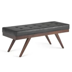 48" Keenan Mid Century Ottoman Bench Faux Air Leather - Wyndenhall 14 48" Keenan Mid Century Ottoman Bench Faux Air Leather - Wyndenhall -Cozy Living Deals Store GUEST 064ff8bd f1c3 419f b7ca 95c0c48ae16c