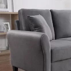 Clio Velvet Upholstered 3 Seater Sofa Couch,78 Inches Long Sofas,Modern Velvet Couch 3 Seater Sofa With 2 Pillow-Maison Boucle -Cozy Living Deals Store GUEST 0712c513 5824 4991 8bf1 a53a7eb5caaa