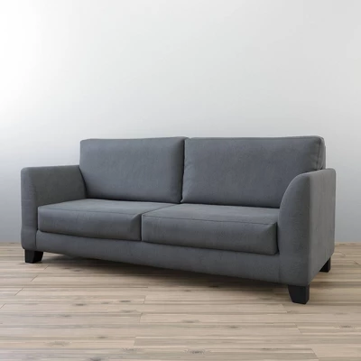 85" Holly Upholstered Flared Arm Sofa Charcoal - Brookside Home 4 85" Holly Upholstered Flared Arm Sofa Charcoal - Brookside Home - Image 4