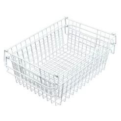 Set Of 2 Storage Bins - Basket Set For Toy, Kitchen, Closet, And Bathroom Storage - Large Shelf Organizers With Handles By Home-Complete (White) -Cozy Living Deals Store GUEST 07efde84 9b52 48ce a66c 82387c834e62