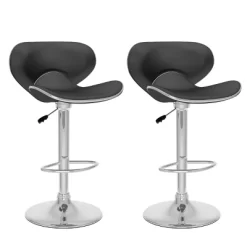 Set Of 2 Adjustable Curved Form Fitting Leatherette Barstool - Corliving 14 Set Of 2 Adjustable Curved Form Fitting Leatherette Barstool - Corliving -Cozy Living Deals Store GUEST 07f05738 c704 40f8 8b59 914b44f87a16