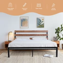Costway Twin Size Metal Platform Bed Frame Mattress Foundation Wooden Headboard 15 Costway Twin Size Metal Platform Bed Frame Mattress Foundation Wooden Headboard -Cozy Living Deals Store GUEST 07f1e150 4a44 4e90 a333 c637c5bf2b63