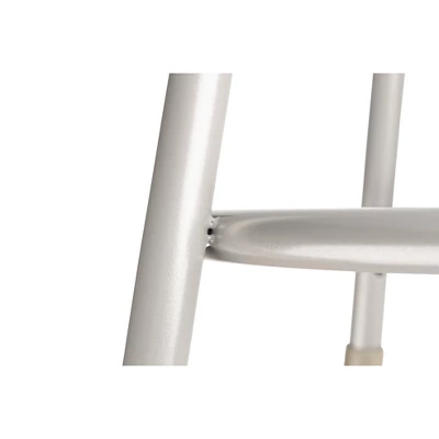 2pk Heavy Duty Vinyl Padded Steel Barstool Gray - Hampden Furnishings 3 2pk Heavy Duty Vinyl Padded Steel Barstool Gray - Hampden Furnishings - Image 3