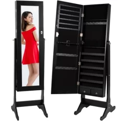 Best Choice Products 6-Tier Standing Mirror Lockable Storage Organizer Cabinet Armoire W/ Velvet Interior 16 Best Choice Products 6-Tier Standing Mirror Lockable Storage Organizer Cabinet Armoire W/ Velvet Interior -Cozy Living Deals Store GUEST 086cec6f 711f 4a46 b965 3a099e851b1e