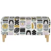 Storage Bench Helsinki Block Lavender - Skyline Furniture