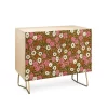 Schatzi Brown Jirra Floral Olive Credenza - Deny Designs