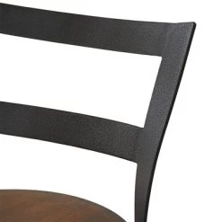 Set Of 2 24" Saroyan Swivel Metal & Wood Counter Height Barstool Graphite - Inspire Q -Cozy Living Deals Store GUEST 0a33b8b6 7ad6 49d3 804f f3fd5fbed1c0