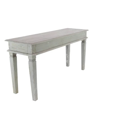 Rustic Mahogany Console Table Gray - Olivia & May 7 Rustic Mahogany Console Table Gray - Olivia & May - Image 7