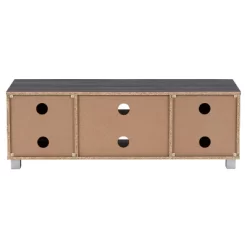 Hollywood Wood Grain TV Stand For TVs Up To 55" With Doors Dark Gray - CorLiving -Cozy Living Deals Store GUEST 0ae9a5c0 1ec7 4801 93b9 166a3a68a311