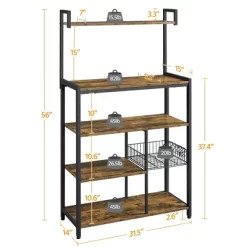 Yaheetech Utility Kitchen Storage Rack With 4 Shelves -Cozy Living Deals Store GUEST 0b3cfdc0 467a 44ea 93e3 99e5e53ac7c6