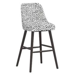 Sherrie Rounded Back Bartstool In Pattern - Skyline Furniture