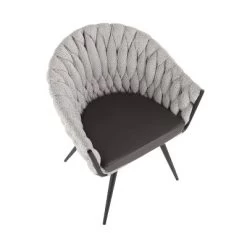Braided Matisse Contemporary Armchair Black/Gray/Cream - LumiSource 12 Braided Matisse Contemporary Armchair Black/Gray/Cream - LumiSource -Cozy Living Deals Store GUEST 0c5d2b9f b034 435d 868d a7fa7eca8c8f