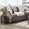 Quavo Upholstered Loveseat Gray - Furniture Of America