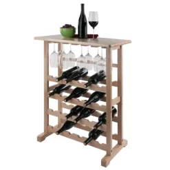 24-Bottle Wine Rack Wood/Beechwood - Winsome 10 24-Bottle Wine Rack Wood/Beechwood - Winsome -Cozy Living Deals Store GUEST 0c963ad5 e399 491b a9b3 c5927a528229