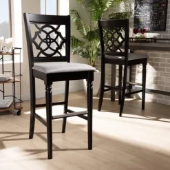 Set Of 2 Alexandra Barstool - Baxton Studio -Cozy Living Deals Store GUEST 0cb53a06 2791 4c5f 96bc a3c947490168