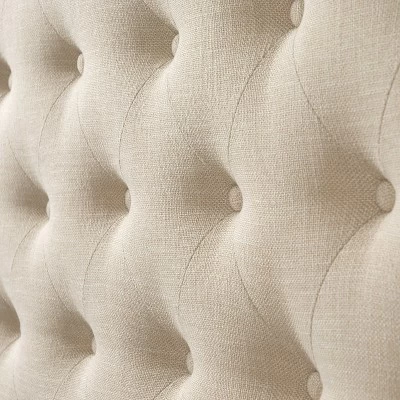 Queen Fairfield Tufted Fabric Bed With Wings - CorLiving 2 Queen Fairfield Tufted Fabric Bed With Wings - CorLiving - Image 2