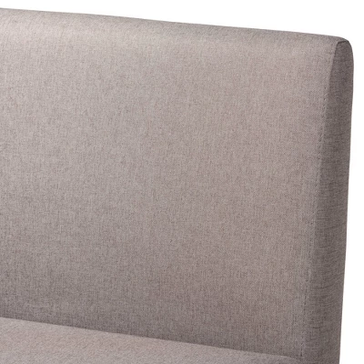 3pc Odessa Mid-Century Modern Fabric Upholstered Wood Dining Nook Set Walnut/Brown/Gray - Baxton Studio 5 3pc Odessa Mid-Century Modern Fabric Upholstered Wood Dining Nook Set Walnut/Brown/Gray - Baxton Studio - Image 5