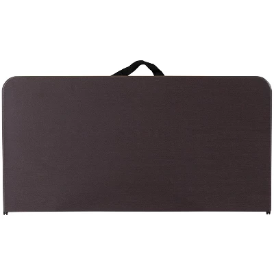 Flash Furniture 2.83-Foot Square Bi-Fold Plastic Folding Table With Carrying Handle 4 Flash Furniture 2.83-Foot Square Bi-Fold Plastic Folding Table With Carrying Handle - Image 4