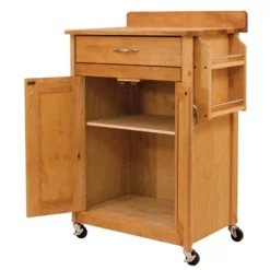 Wood Kitchen Cart In Natural Birch In Brown - Catskill Craftsmen -Cozy Living Deals Store GUEST 0e2b991b f4d4 45f7 929b 31d61bc860f9