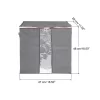 Unique Bargains Foldable Clothes Storage Bags With Reinforced Handle For Clothes Bedding Blankets