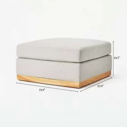 Woodland Hills Modular Sectional Ottoman Light Gray - Threshold™ Designed With Studio McGee -Cozy Living Deals Store GUEST 0ed068aa 7686 4196 a244 18c08b84b454